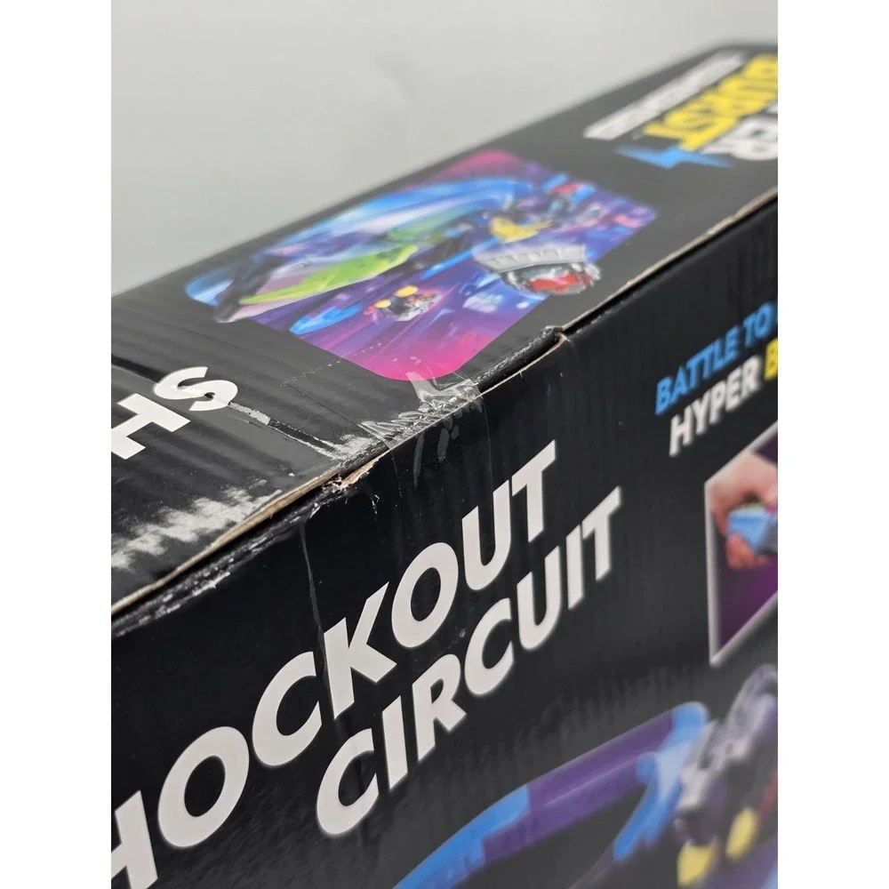 Hyper Burst Shockout Circuit Playset Race and Battle! Over 600+ MPH Scale Speed!